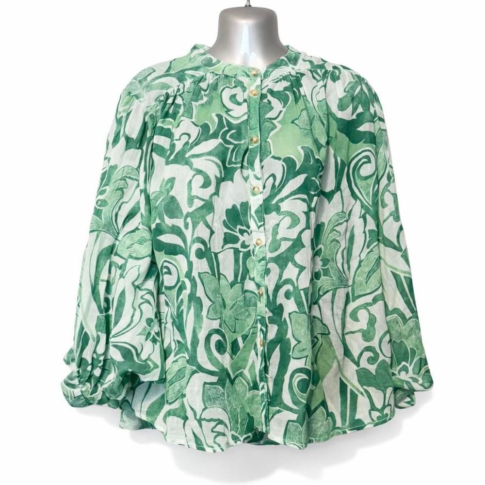 Anthropologie Women's‎ Green Blouse